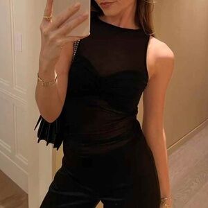 Reformation Black Tank Top